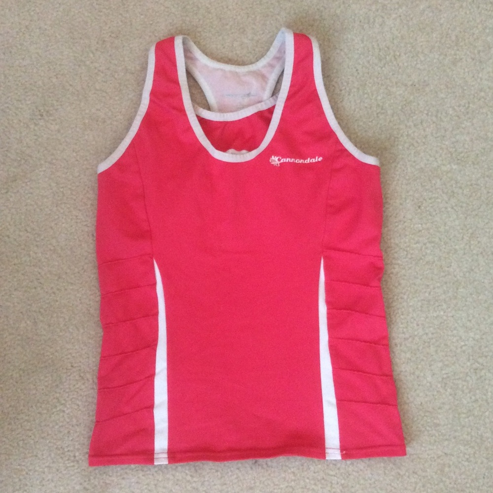 Pink Workout Tank with built-in Bra
